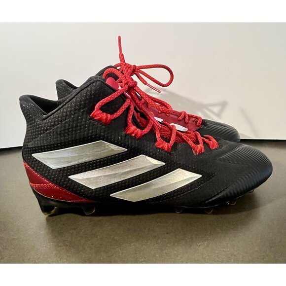 Adidas Freak X Carbon Mid Football Cleats Men’s Size 11 Black Red & White - Picture 2 of 9